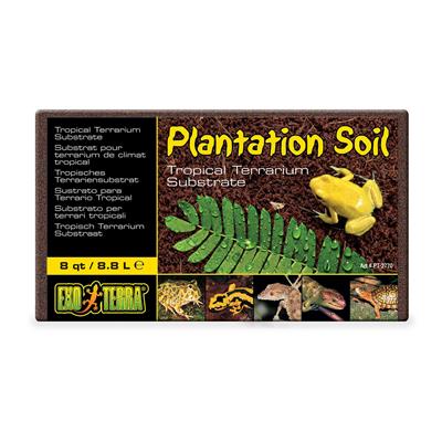 Exo Terra Plantation Soil - Tropical terrarium substrate, Made from compressed coconut husk fibre  from the plantations of tropical Asia.