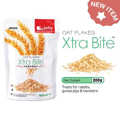 Jolly Xtra Bite Oat Flake ข้าวโอ๊ต สำหรับ กระต่าย แกสบี้ หนูแฮมสเตอร์ (200g) (JP242)