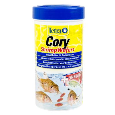 Tetra Cory ShrimpWafers Unique balanced 2-colour premium food for bottom feeding fish (105g/250ml)