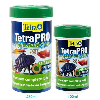 Tetra PRO Algae Multi-Crisps Premium complete food with excellent nutritional value