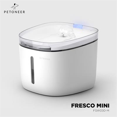 PETONEER Fresco Mini น้ำพุแมวขนาดเล็ก ออกแบบสวย ควบคุมการทำงานผ่านมือถือ ตัวกรอง 4 ชั้น ประหยัดไฟ (1.9L)