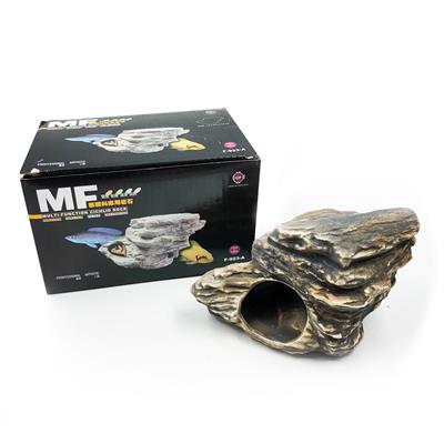 MF Multi-Function Cichlid Rock - ceramic rock for cichlid fish and shrimp breeder, shelter, filter and decoration for aquarium