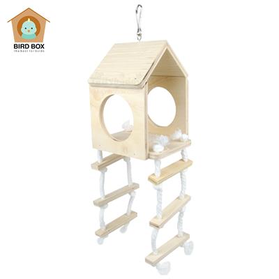 Bird Box Open House and wide for birds, sugar gliders, squirrel, hamster  (10x10x14cm)