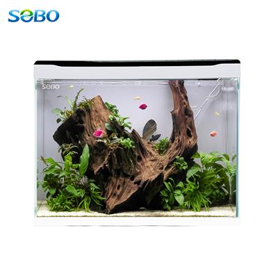SOBO SA Aquarium Tank ตู้ปลาครบชุด พร้อมใช้งาน ประกอบด้วยตู้กระจกคุณภาพดี ระบบกรอง ไฟ LED และที่วัดอุณหภูมิ (35L - 80L)