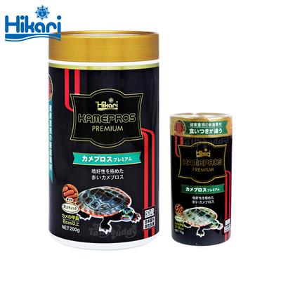 Hikari KAMEPROS Premium อาหารเต่าน้ำ ระดับพรีเมี่ยม ชนิดเม็ดลอยน้ำ เน้นดูแลสุขภาพจากภายใน (70g, 200g)