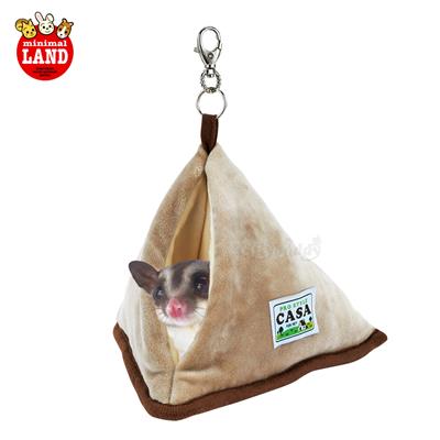 Marukan Triangular house sugar gliders ที่นอนกระโจมผ้านุ่ม (MLP-73) (W165xD165xH165mm)