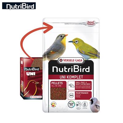 (EXP:12/04/2024) Nutribird UNI Komplete อาหารนกกินผลไม้ และแมลงขนาดเล็ก (นกเล็ก) (250g,1kg)