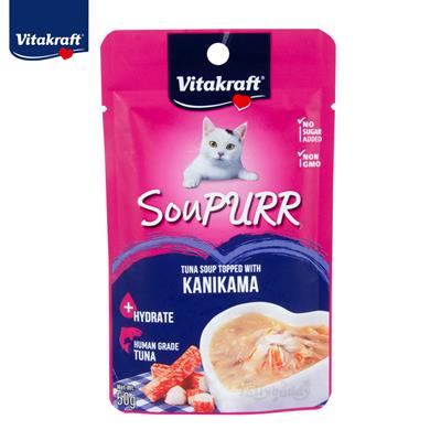 (EXP:29/09/2024) Vitakraft SouPURR Tuna soup topped with KANIKAMA (50g)