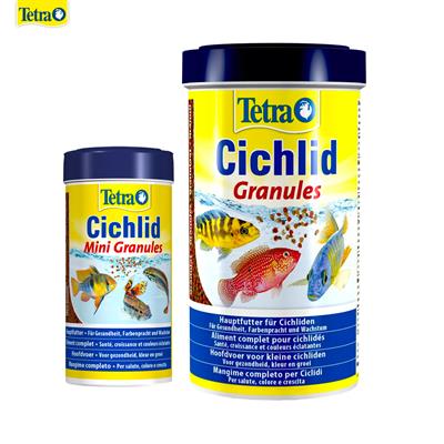 Tetra Cichlid Granules - Staple food mixture for small and medium-sized Cichlids, with BioActive formula.