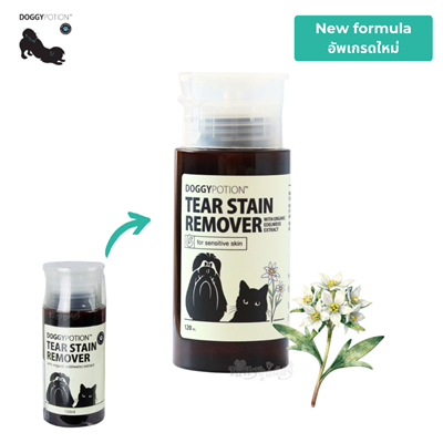 (สูตรใหม่) Doggy Potion Tear Stain remover น้ำยาเช็ดคราบน้ำตา เช็ดขี้ตา ลดกลิ่น (120ml)