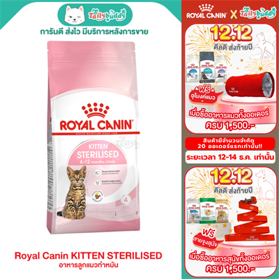 Royal Canin KITTEN STERILISED อาหารลูกแมวทำหมัน ชนิดเม็ด (2kg)