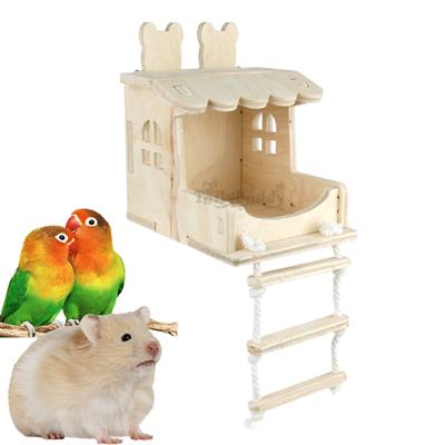 BirdBox Open House and wide for birds, sugar gliders, squirrel, hamster (15.5cm x 17cm)