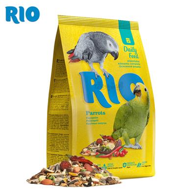 RIO Daily Feed for parrots, Mixed grains for parrots There are over 20 whole grain blends, plus dried fruit, nuts, chili and pumpkin seeds