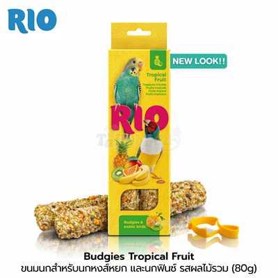 RIO Sticks for budgies and exotic birds with tropical fruit (80g)