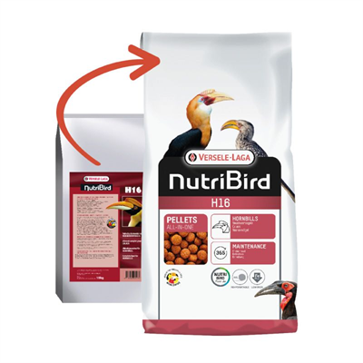 Nutribird H16 อาหารนกฮอร์นบิล เอช16  (10kg)