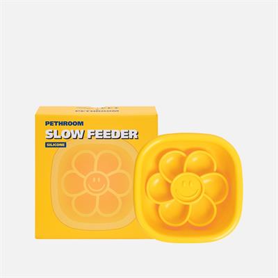 Pethroom X Wiggle Wiggle Slow Feeder (ชามซิลิโคน) ชามกินช้ารูปดอกไม้ ชามฝึกให้กินช้าลง