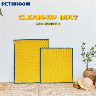 Pethroom Clean-Up Mat แผ่นดักทรายแมว ทนต่อการข่วน เก็บฝุ่นและทรายได้ดี