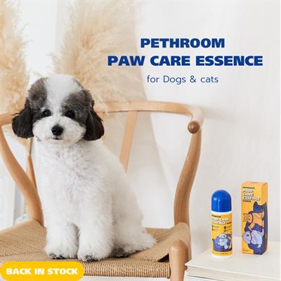 Pethroom Paw Care Essence ลูกกลิ้งบำรุงอุ้งเท้าสุนัขและแมว ป้องกันเท้าเเตก บำรุงผิว ไม่เป็นอันตราย (85ml)