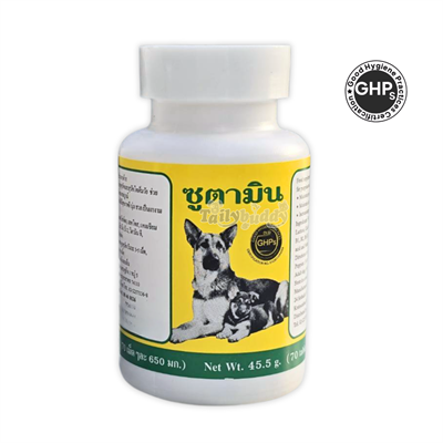 Zootamin ซูตามิน วิตามินอาหารเสริม สำหรับลูกสุนัขและสุนัขโต 70 เม็ด (45.5g.)