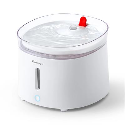 Homerunpet Water Fountain with UVC Sterilization Wireless Pump 3 Pro, Quadruple Filtration, Whisper Quiet