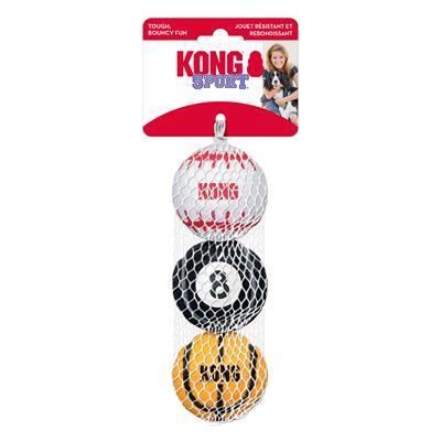 KONG Sport Balls - Made with extra-thick rubber walls, these toys are tough enough for serious games of fetch (Random)