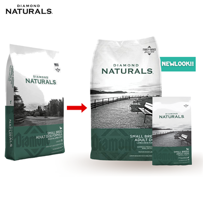 DIAMOND NATURALS Small Breed Adult Dog (สูตรแกะและข้าว) อาหารสุนัขพันธุ์เล็ก เม็ดเล็ก สร้างกล้ามเนื้อ บำรุงขน