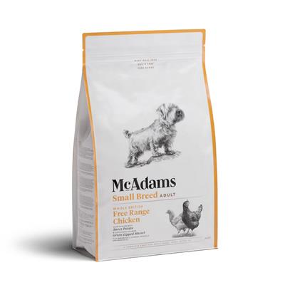 McAdams Small Breed Free Range Chicken แมคอดัมส์ อาหารสุนัขพันธุ์เล็ก สูตรไก่ฟรีเรนจ์ (2kg)