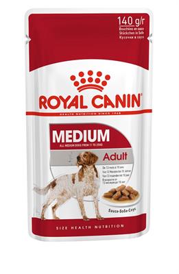 Royal Canin MEDIUM Adult (GRAVY) อาหารสุนัขโต พันธุ์กลาง แบบเปียก อายุ 1 - 10ปี (140g)